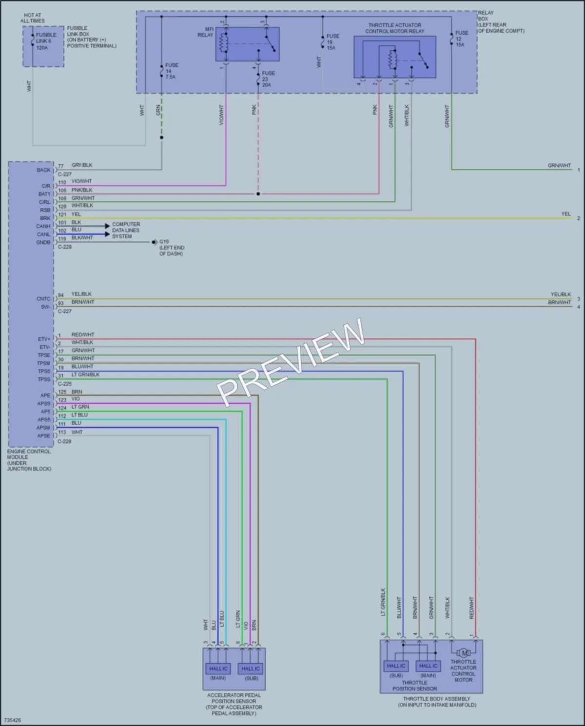 2020 Mitsubishi Mirage Cruise Control wiring diagram preview