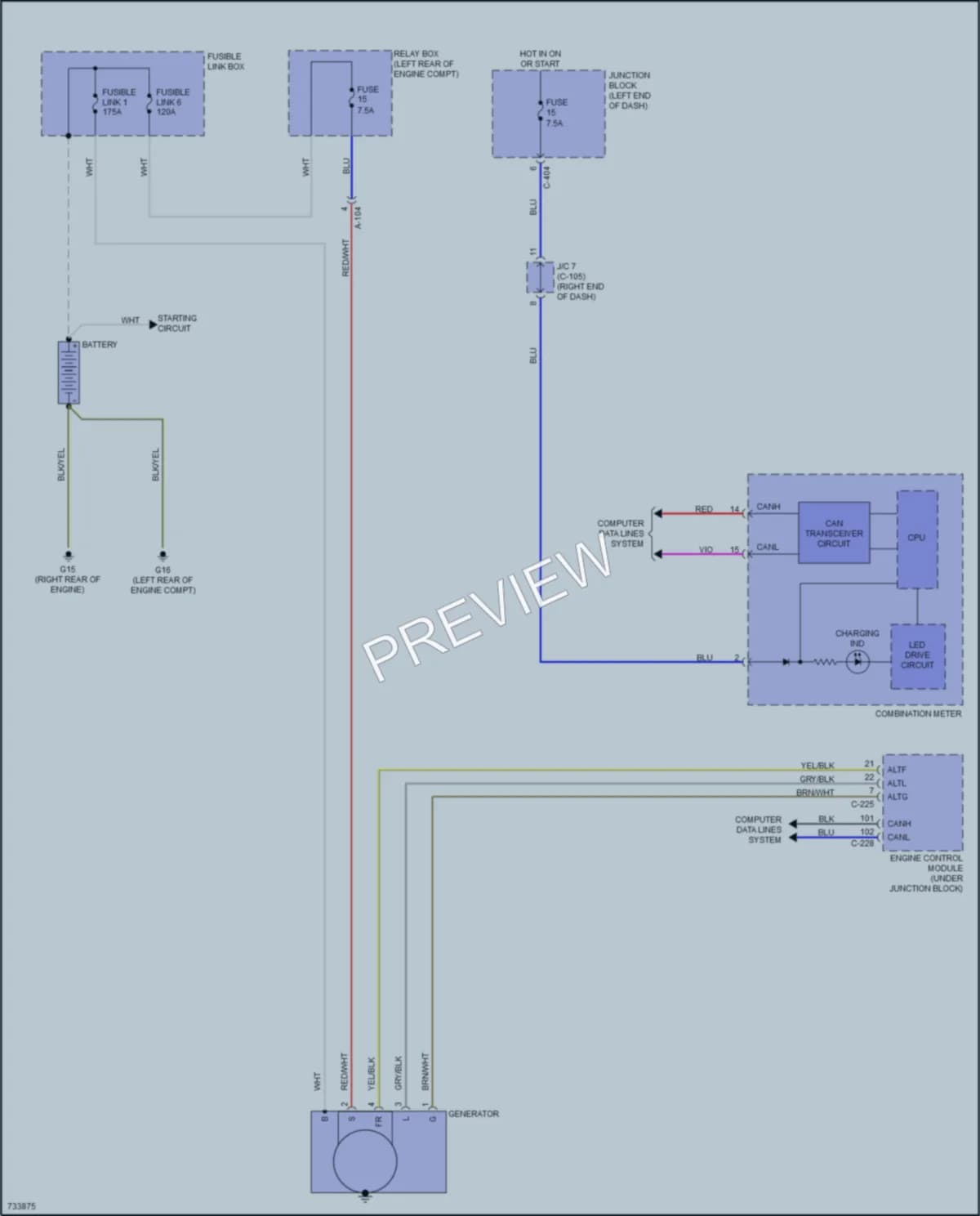 2020 Mitsubishi MirageG4 Starting Charging wiring diagram preview