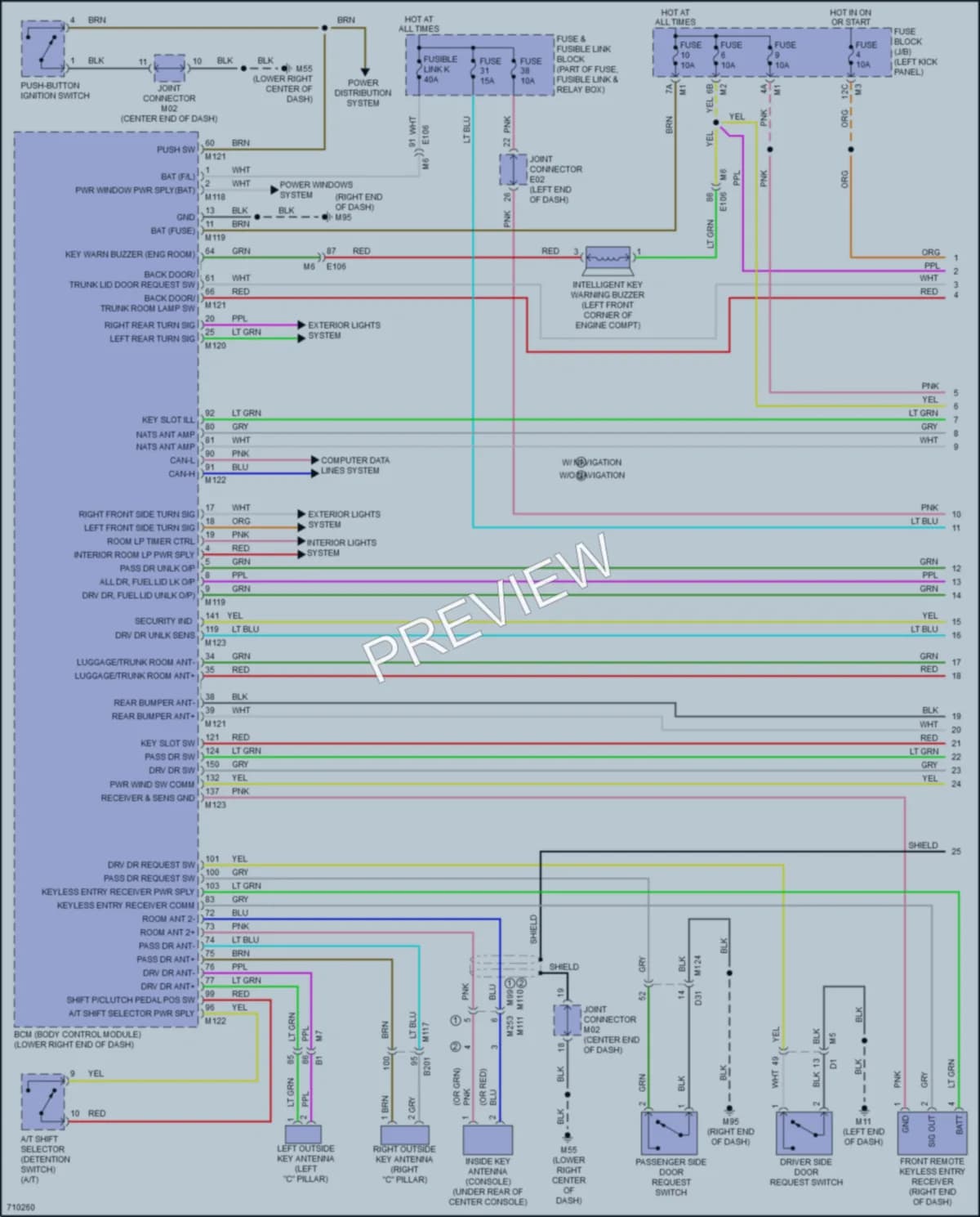 2020 Nissan 370Z Anti Theft wiring diagram preview