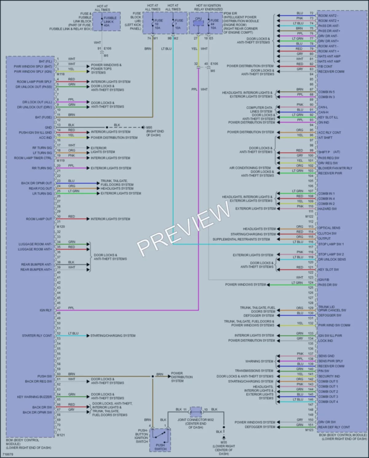 2020 Nissan 370Z Body Control Modules wiring diagram preview