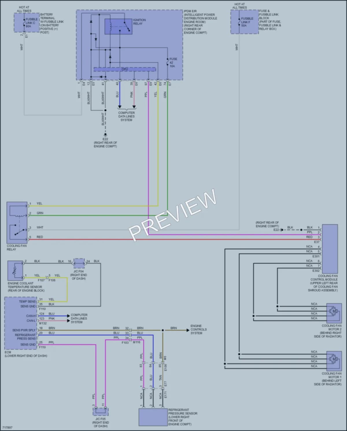 2020 Nissan 370Z Cooling Fan wiring diagram preview