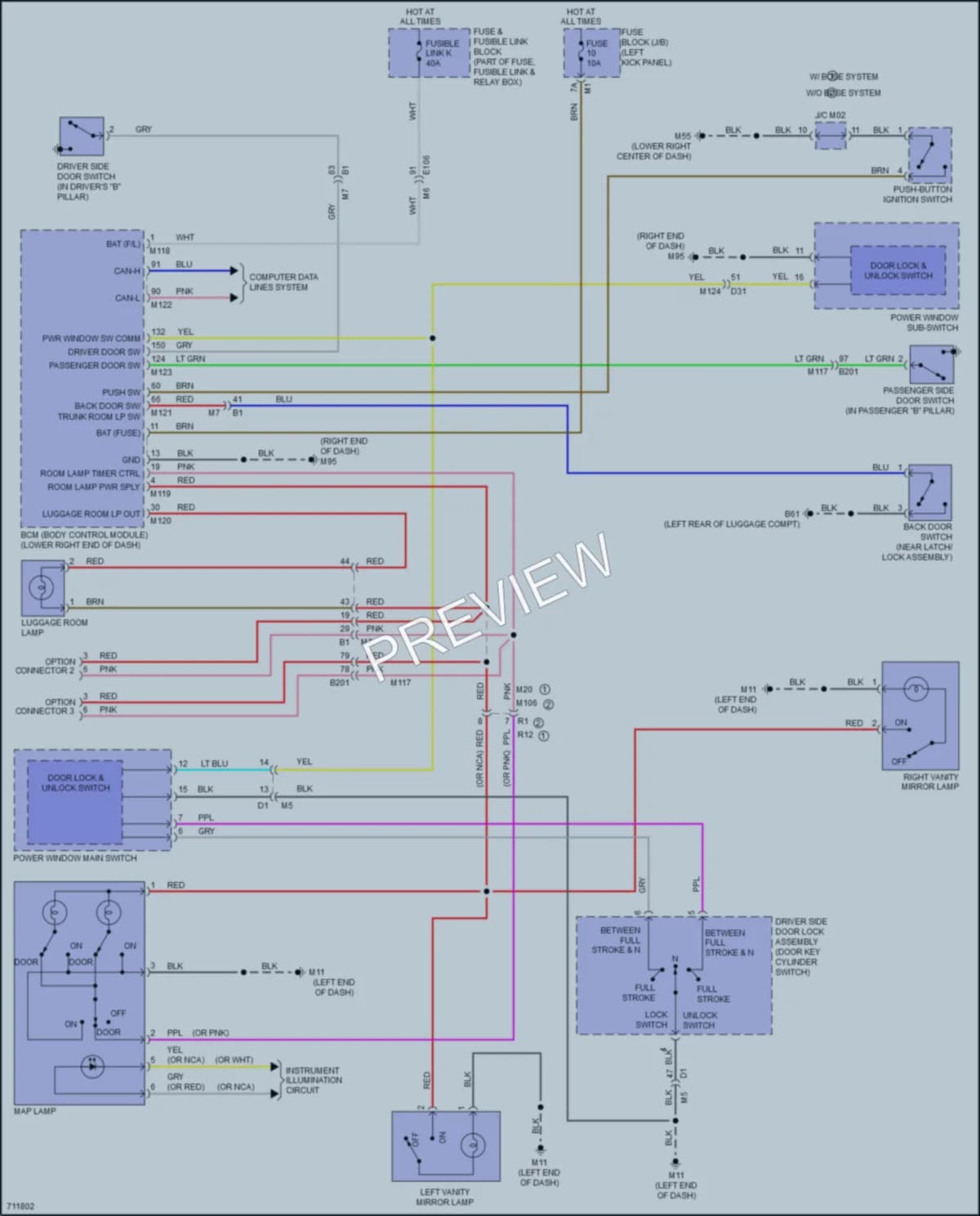 2020 Nissan 370Z Interior Lights wiring diagram preview
