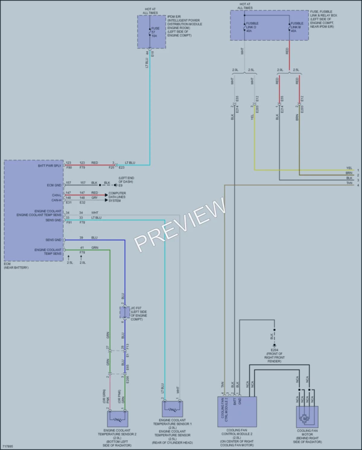 2020 Nissan Altima Cooling Fan wiring diagram preview