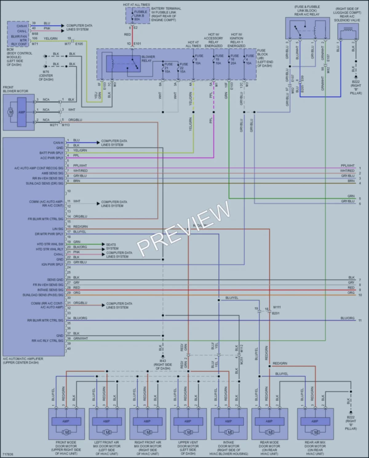2020 Nissan Armada Air Conditioning wiring diagram preview
