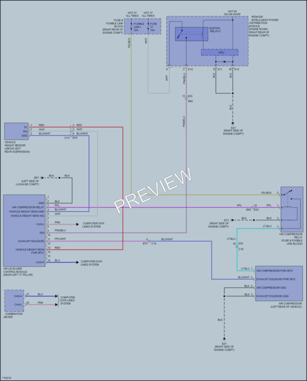 2020 Nissan Armada Electronic Suspension wiring diagram preview