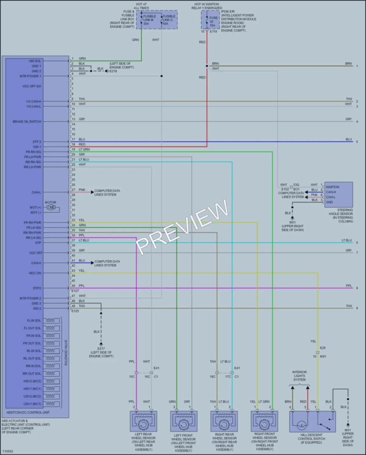 2020 Nissan Frontier Anti Lock Brakes wiring diagram preview