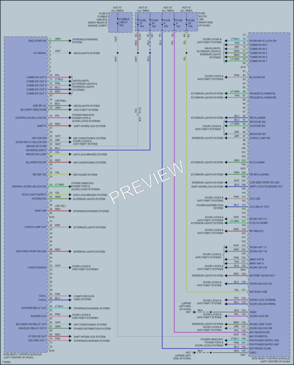 2020 Nissan Frontier Body Control Modules wiring diagram preview