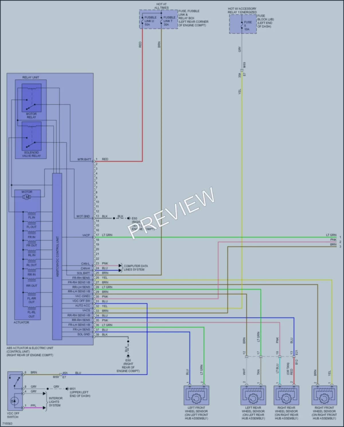 2020 Nissan Kicks Anti Lock Brakes wiring diagram preview