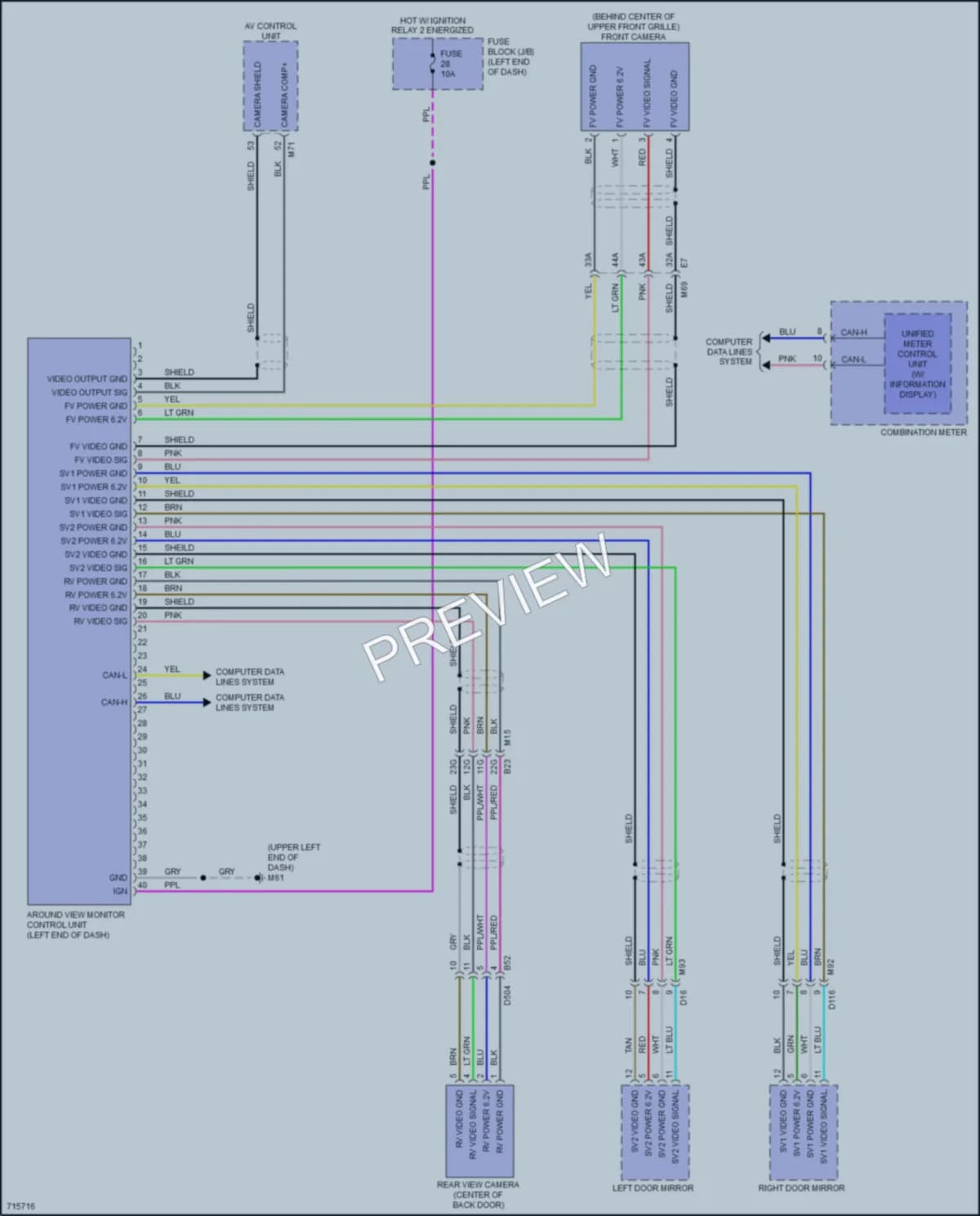 2020 Nissan Kicks Navigation wiring diagram preview