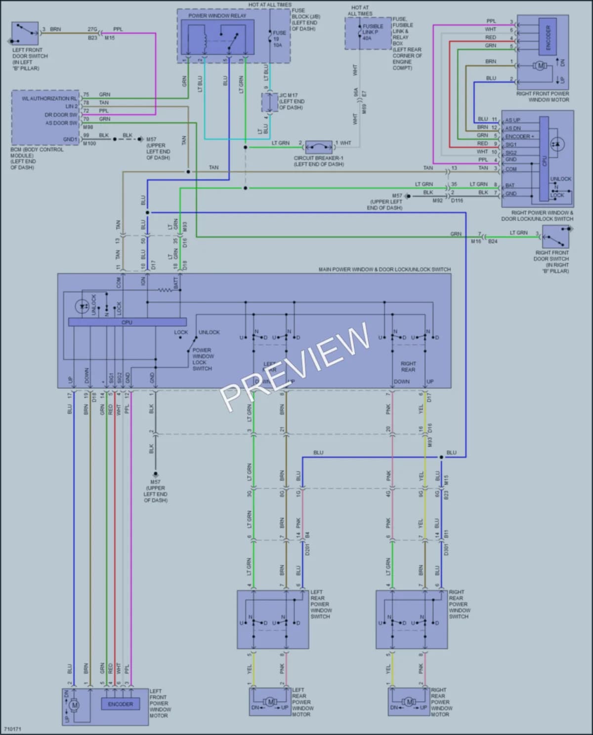 2020 Nissan Kicks Power Windows wiring diagram preview