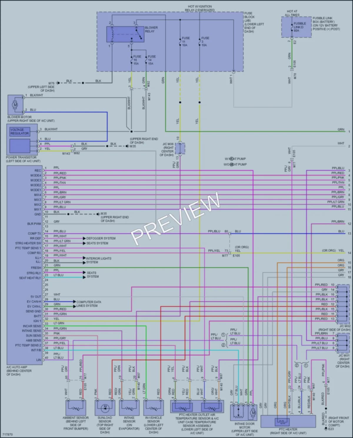 2020 Nissan LEAF Air Conditioning wiring diagram preview