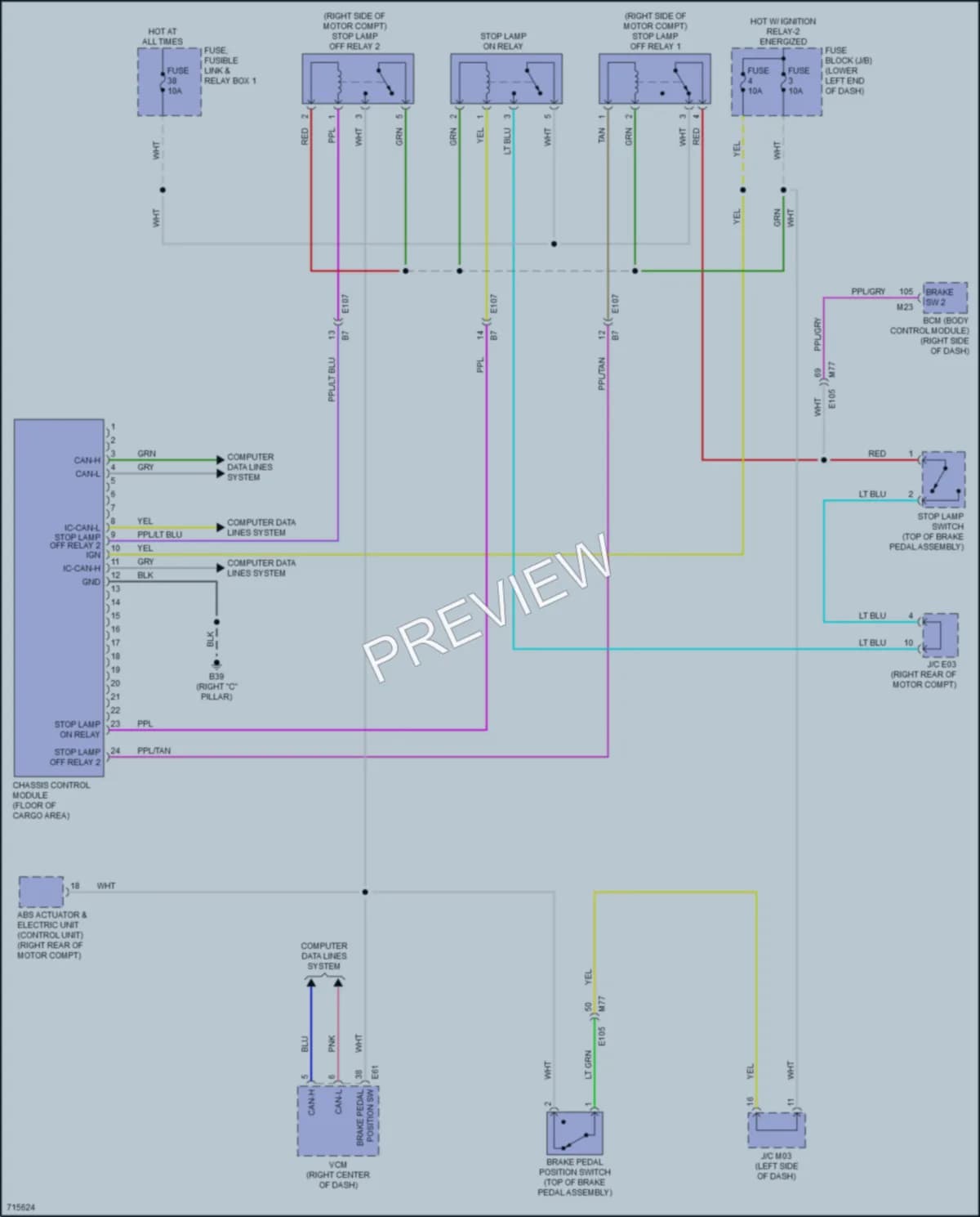 2020 Nissan LEAF Electronic Suspension wiring diagram preview