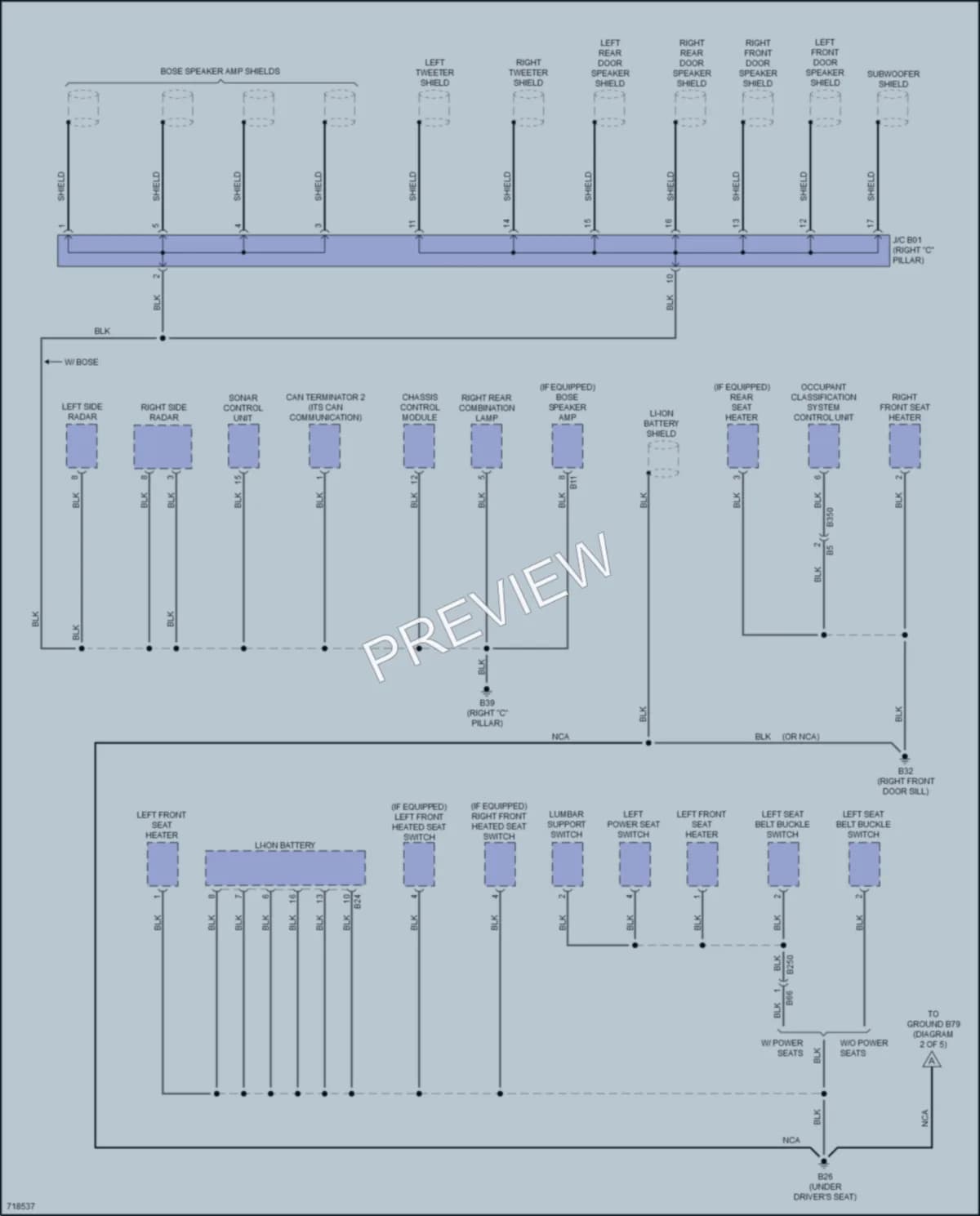 2020 Nissan LEAF Ground Distribution wiring diagram preview