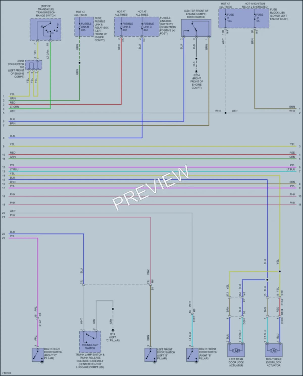2020 Nissan Maxima Anti Theft wiring diagram preview