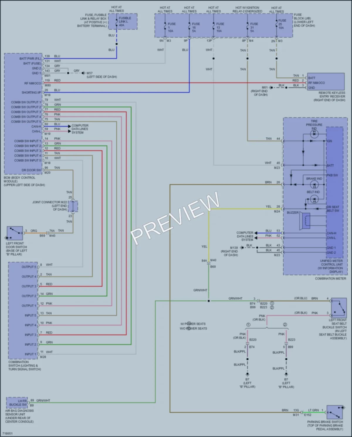 2020 Nissan Murano Warning Systems wiring diagram preview