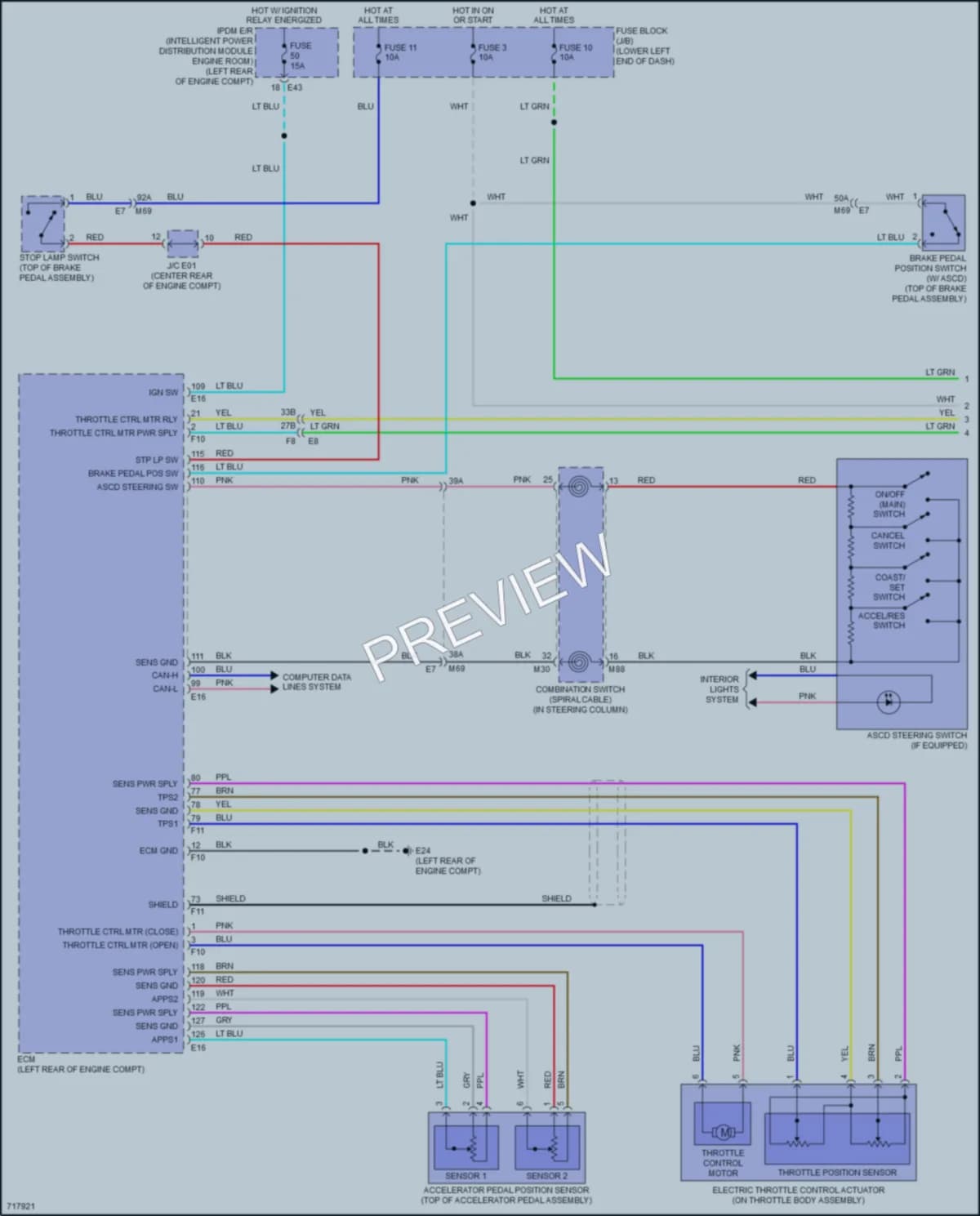 2020 Nissan NV200 Cruise Control wiring diagram preview
