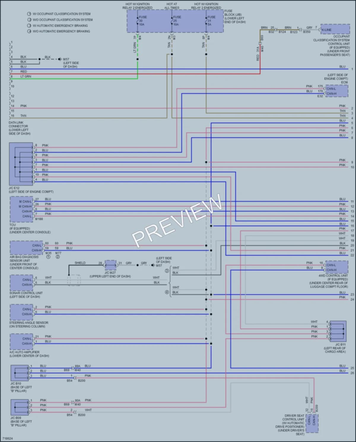 2020 Nissan Pathfinder Computer Data Lines wiring diagram preview