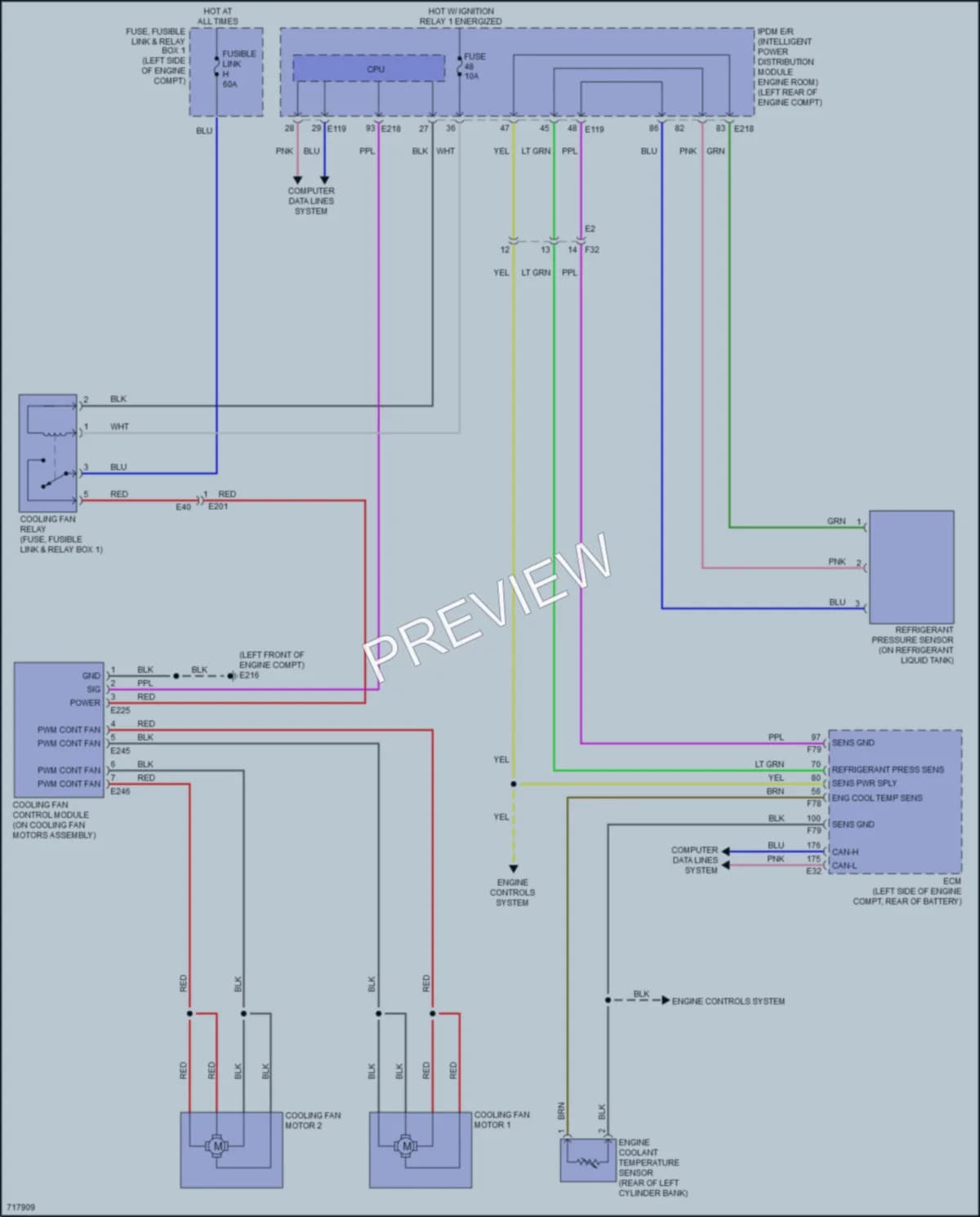 2020 Nissan Pathfinder Cooling Fan wiring diagram preview