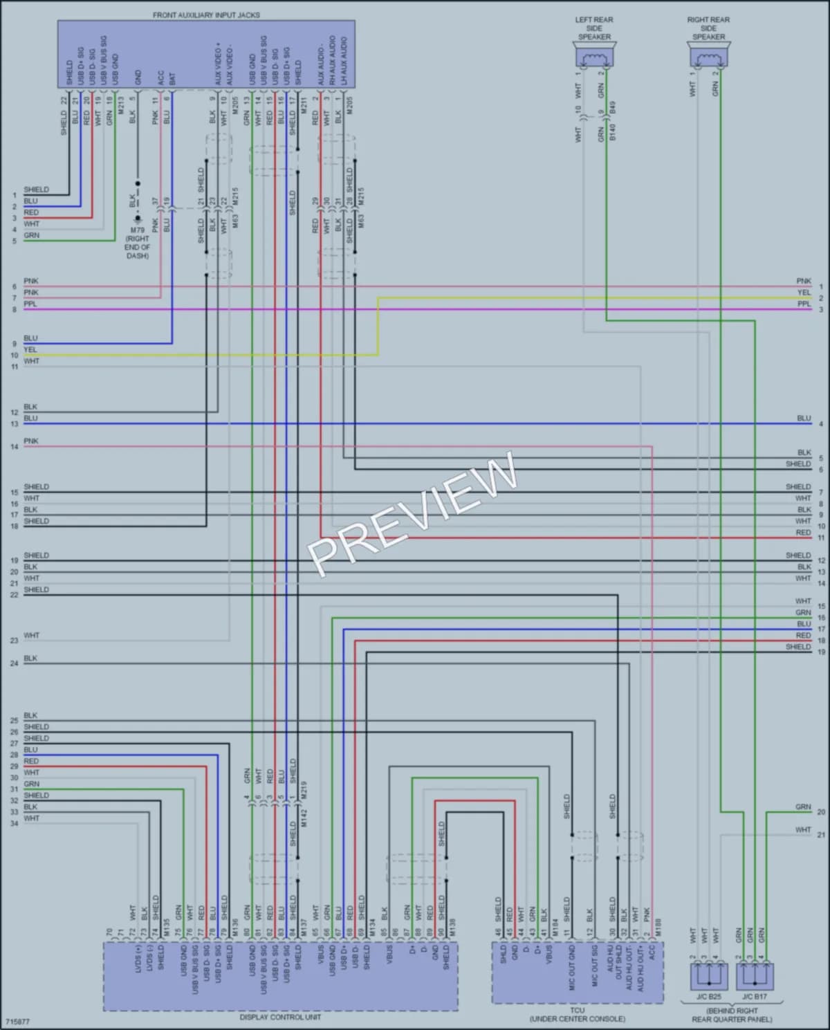 2020 Nissan Pathfinder Radio wiring diagram preview