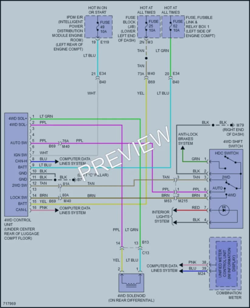 2020 Nissan Pathfinder Transmission wiring diagram preview