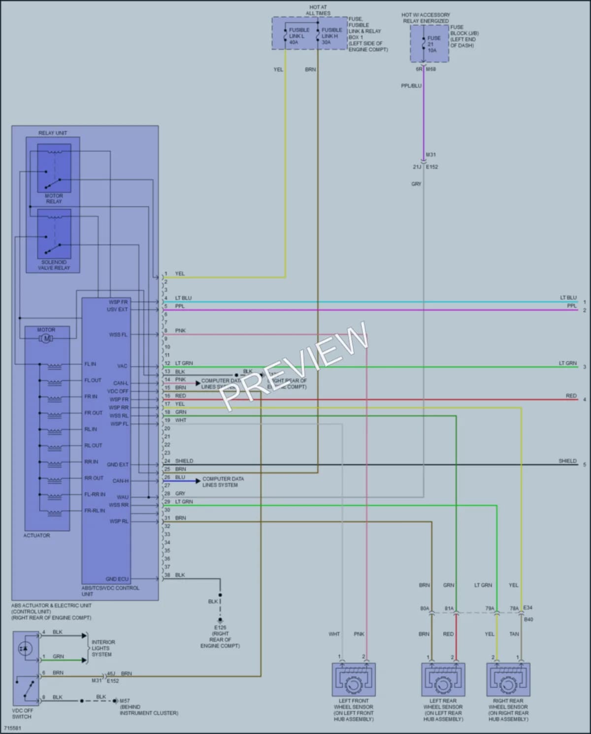 2020 Nissan Rogue Anti Lock Brakes wiring diagram preview