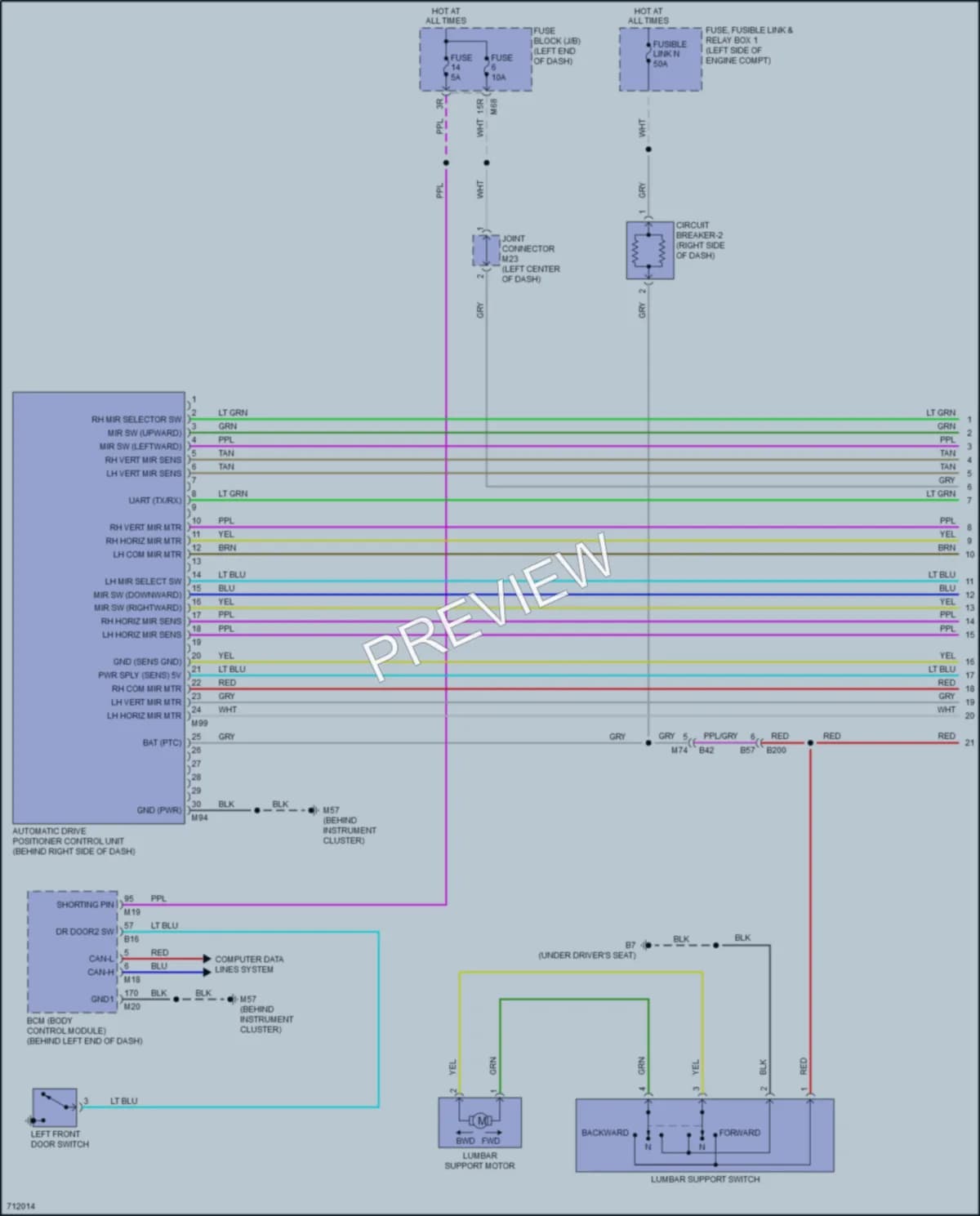 2020 Nissan Rogue Memory Systems wiring diagram preview