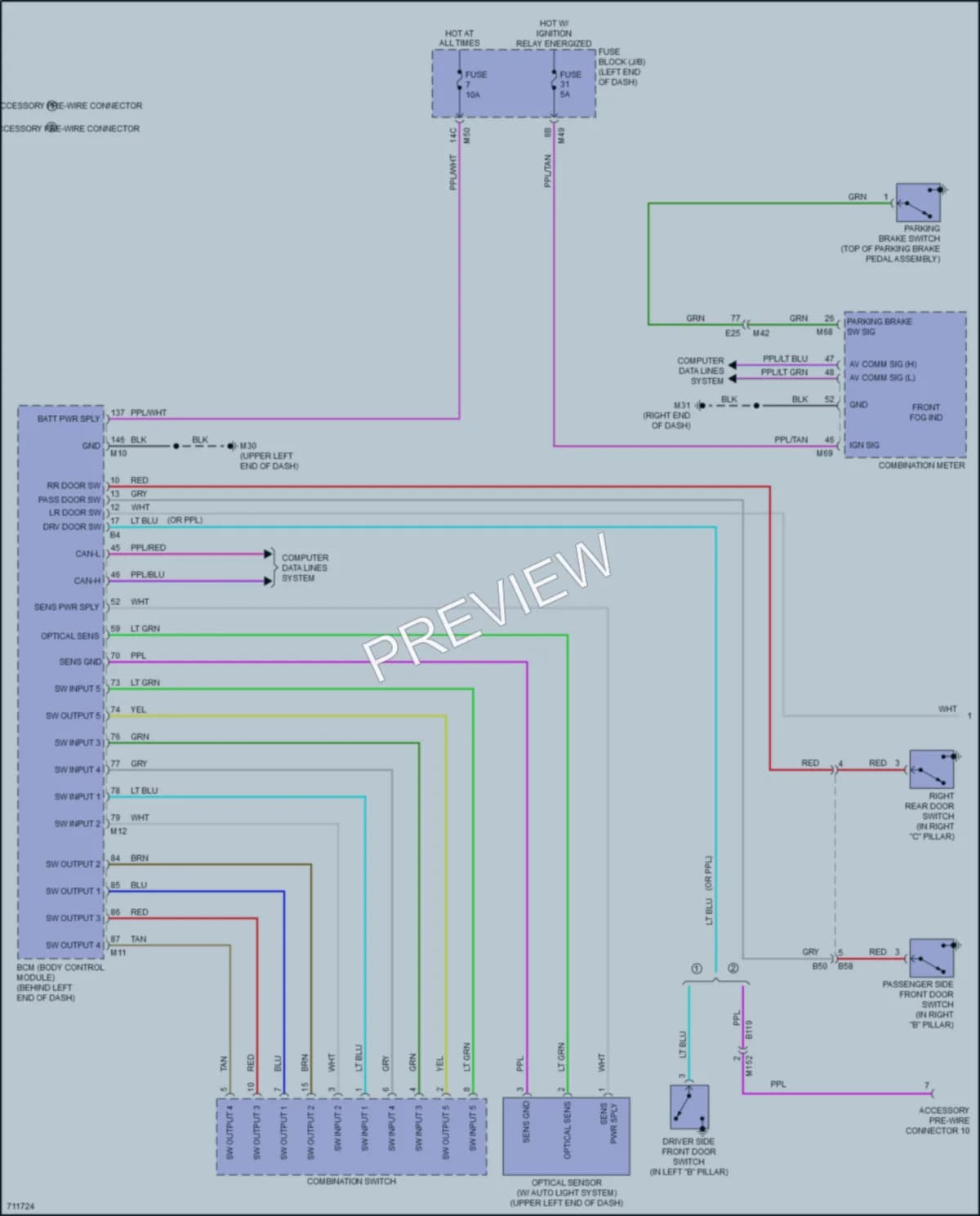 2020 Nissan RogueSport Headlights wiring diagram preview