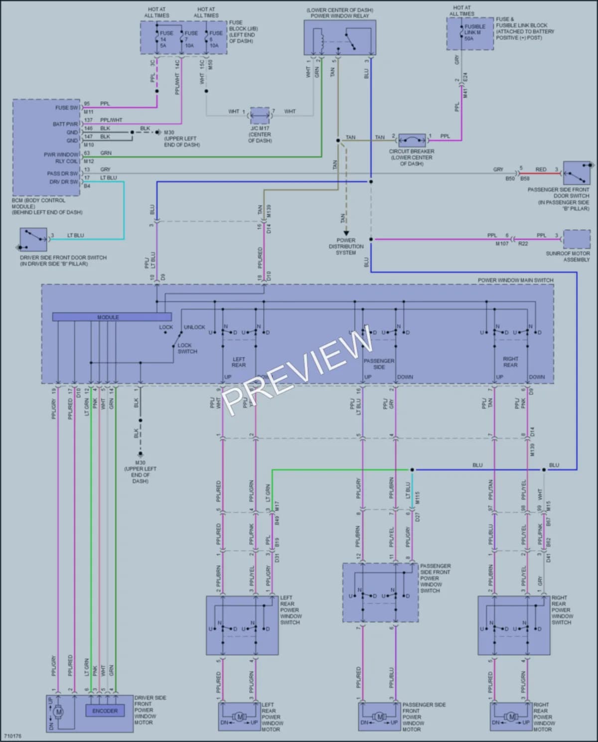 2020 Nissan RogueSport Power Windows wiring diagram preview