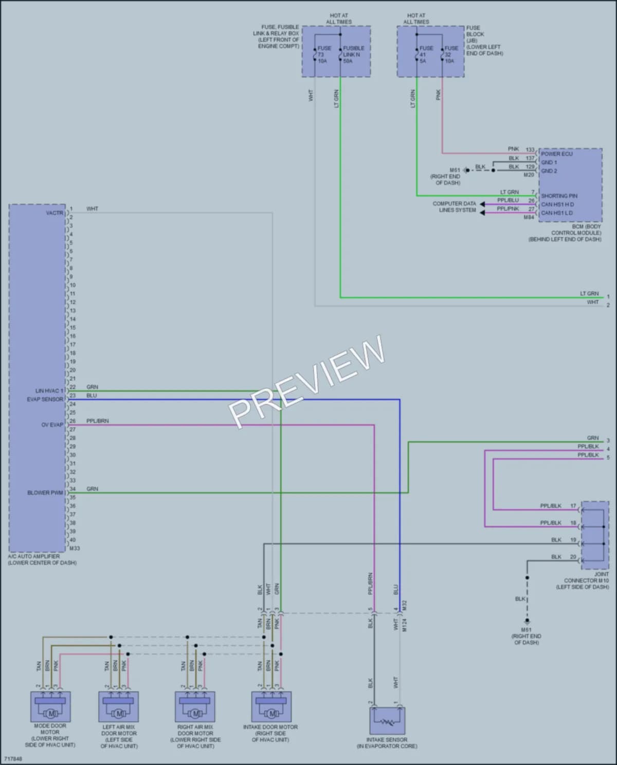 2020 Nissan Sentra Air Conditioning wiring diagram preview