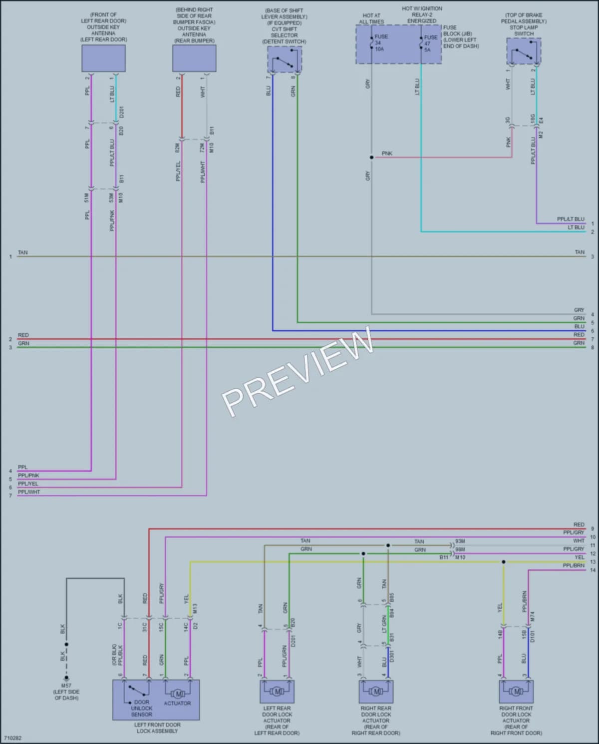 2020 Nissan Sentra Anti Theft wiring diagram preview