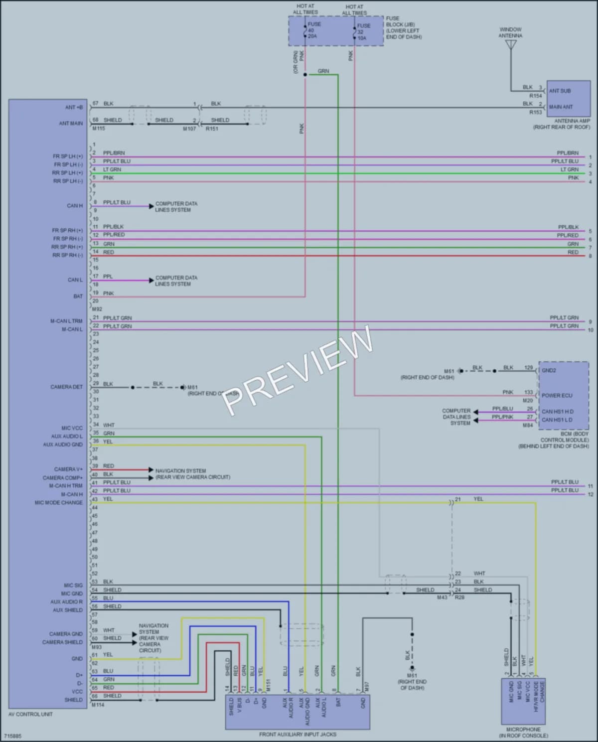 2020 Nissan Sentra Radio wiring diagram preview