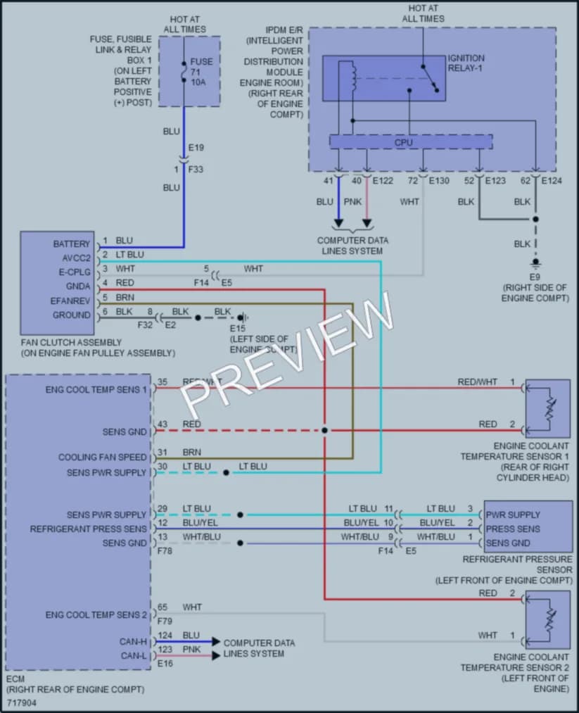 2020 Nissan TitanXD Cooling Fan wiring diagram preview