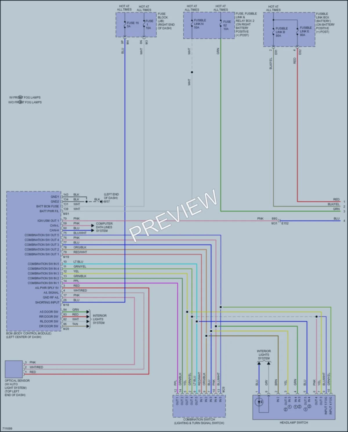 2020 Nissan TitanXD Headlights wiring diagram preview