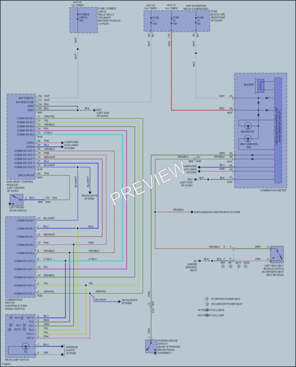 2020 Nissan TitanXD Warning Systems wiring diagram preview