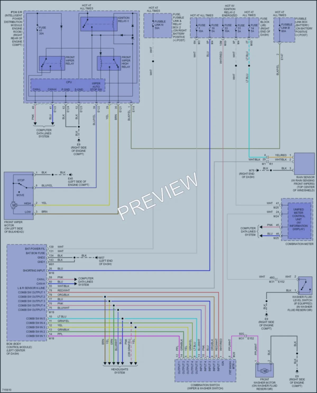 2020 Nissan TitanXD Wiper Washer wiring diagram preview