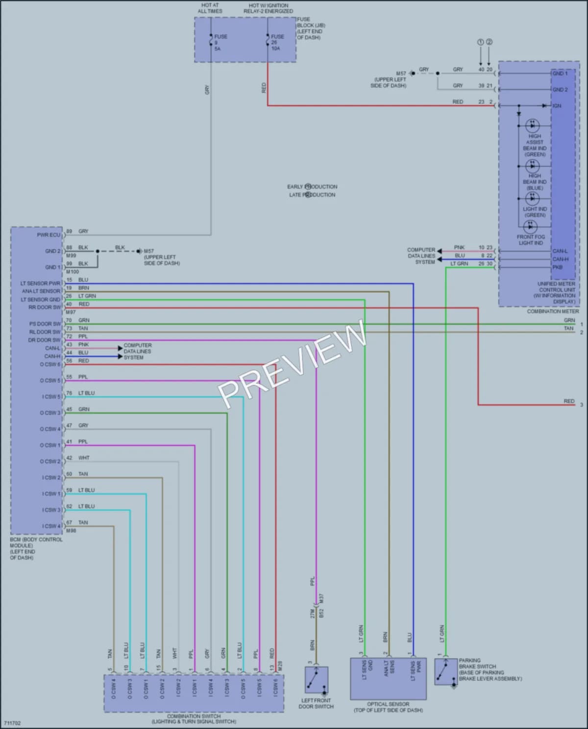 2020 Nissan Versa Headlights wiring diagram preview