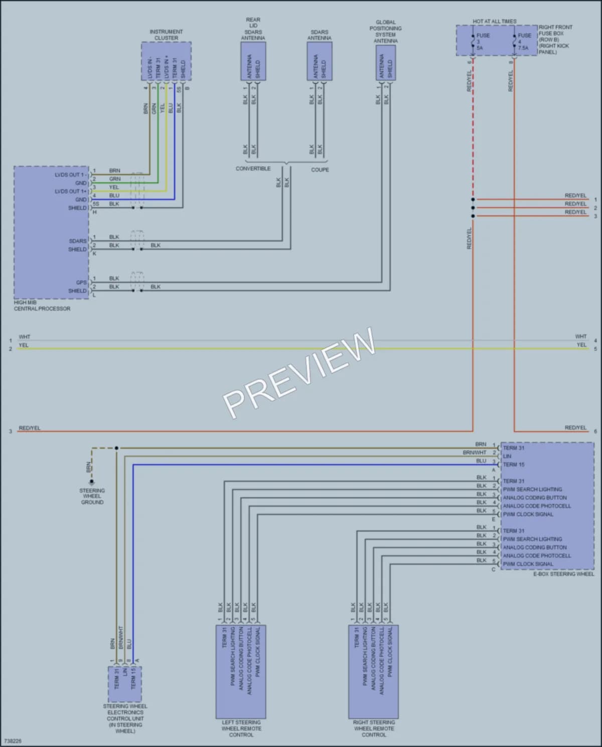 2020 Porsche 718Boxster Radio wiring diagram preview