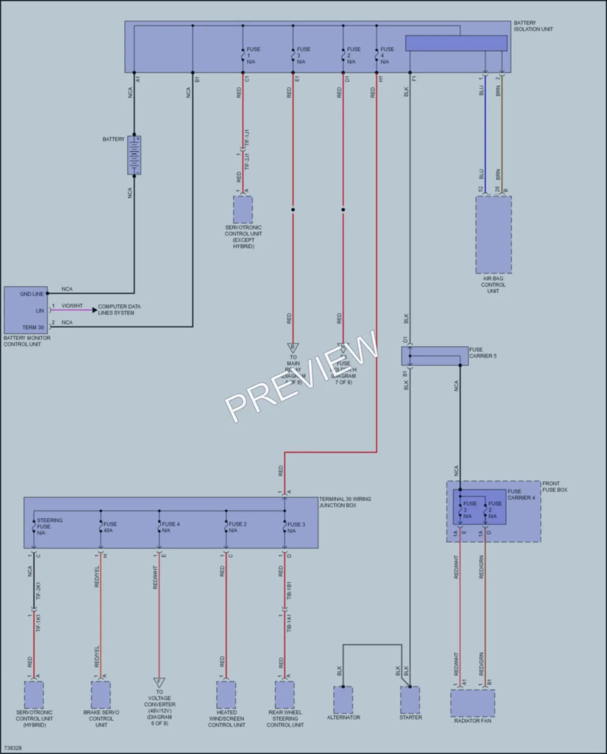 2020 Porsche Cayenne Power Distribution wiring diagram preview