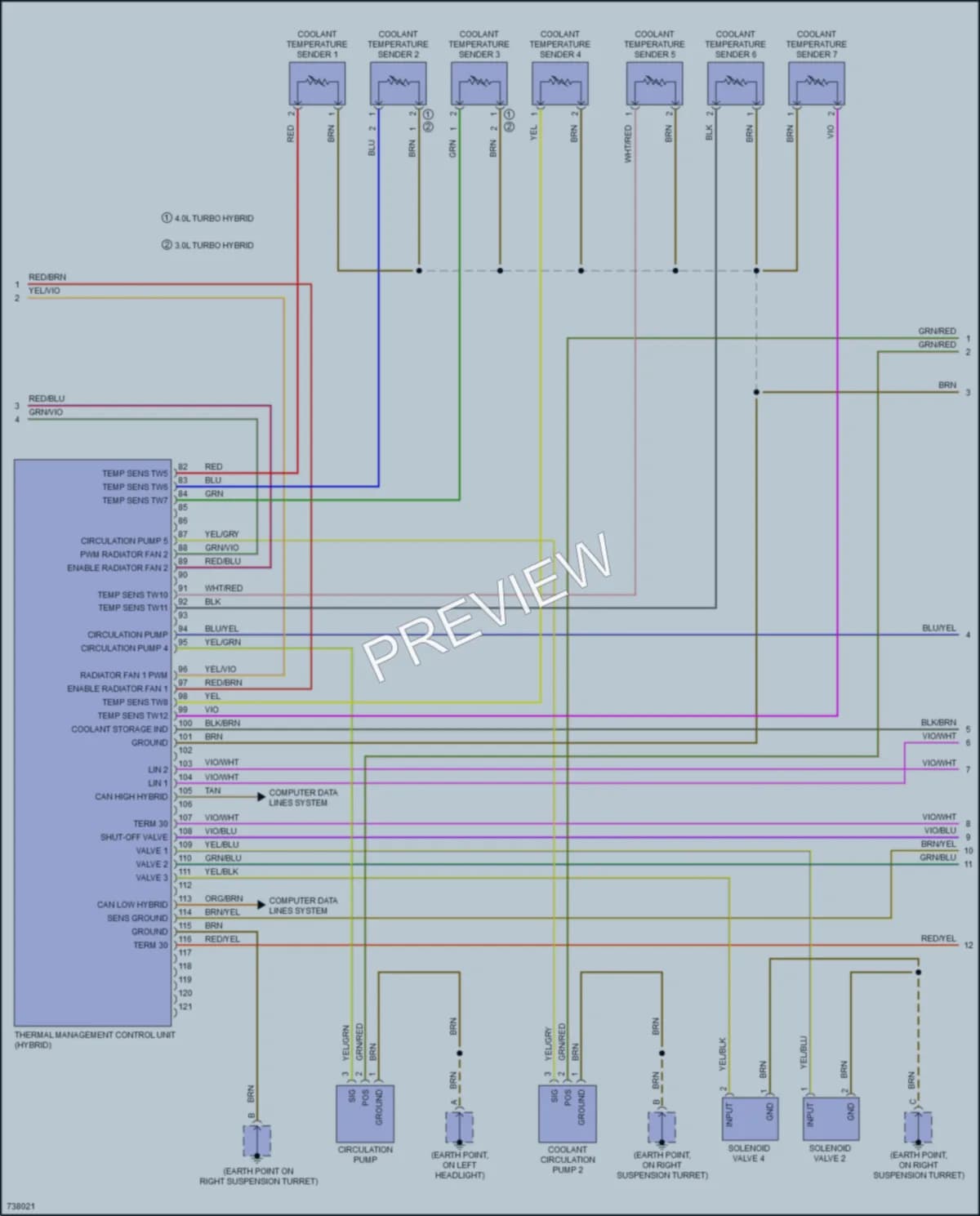 2020 Porsche CayenneCoupe Air Conditioning wiring diagram preview