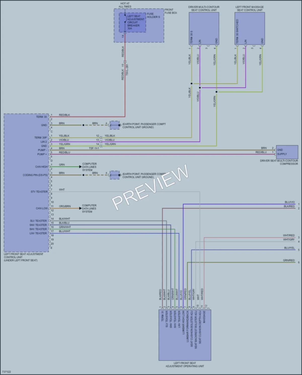 2020 Porsche CayenneHybrid Memory Systems wiring diagram preview