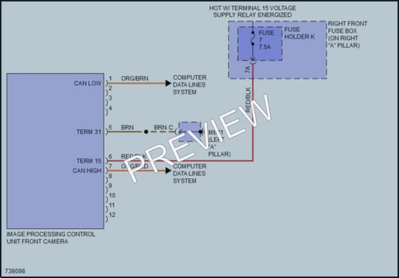 2020 Porsche Panamera Navigation wiring diagram preview
