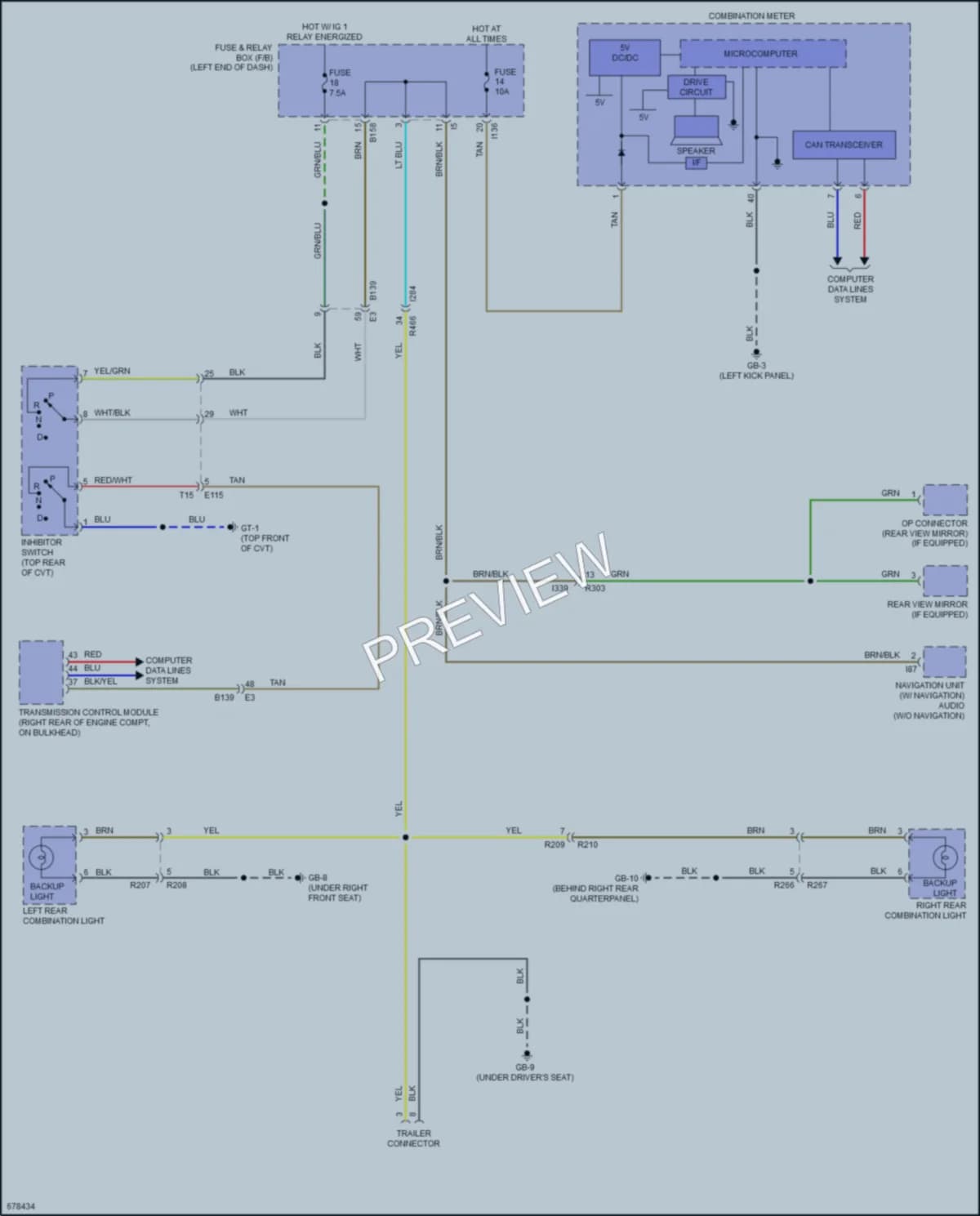 2020 Subaru Ascent Exterior Lights wiring diagram preview