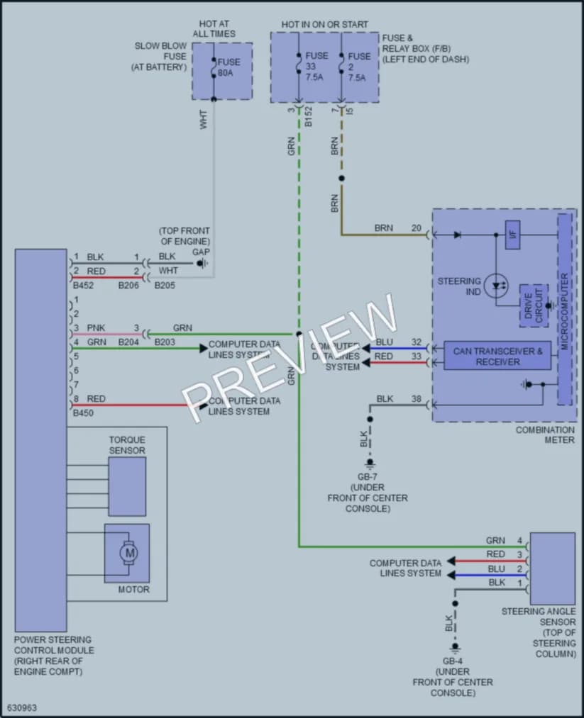 2020 Subaru WRX Electronic Power Steering wiring diagram preview