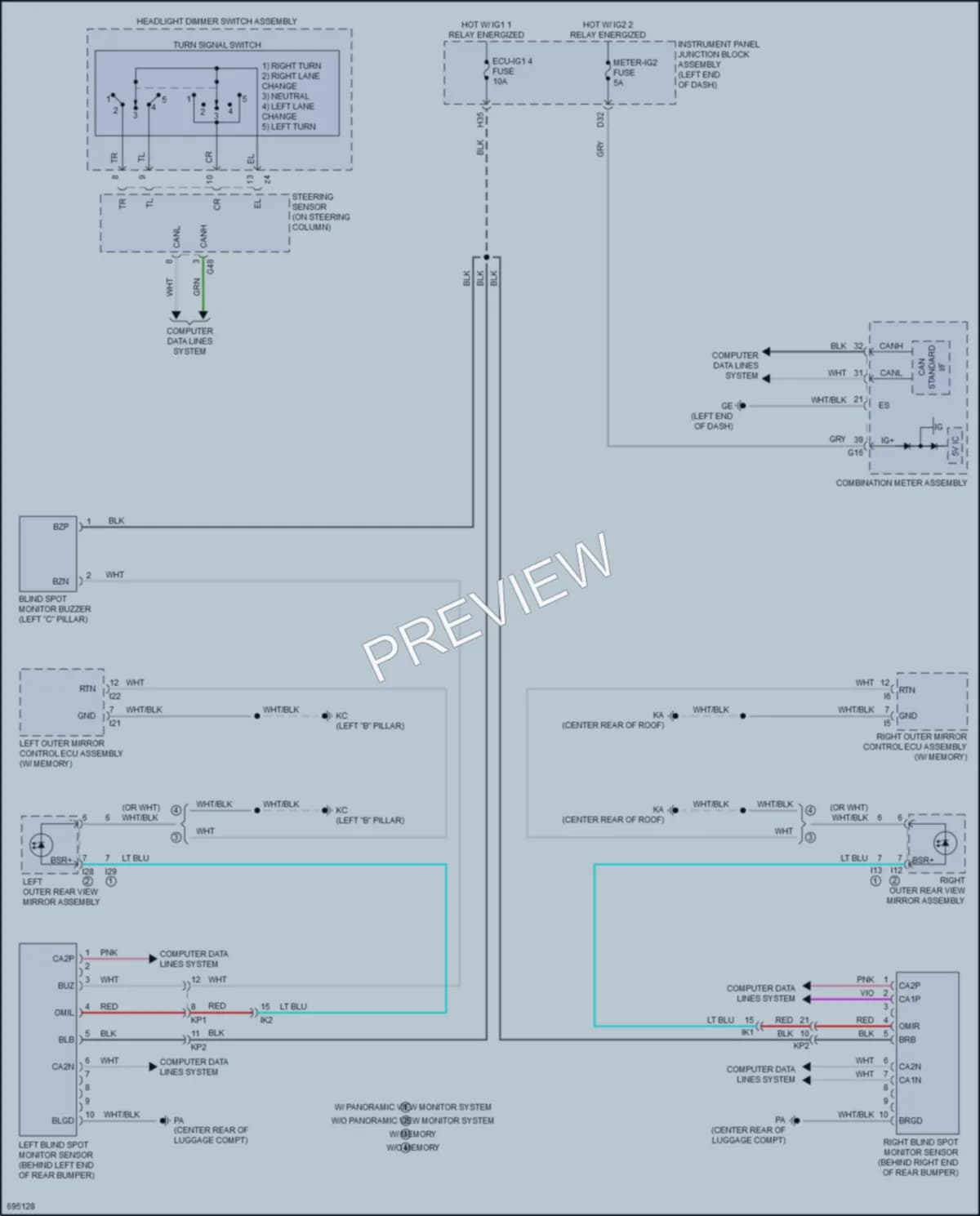 2020 Toyota AvalonHybrid Navigation wiring diagram preview