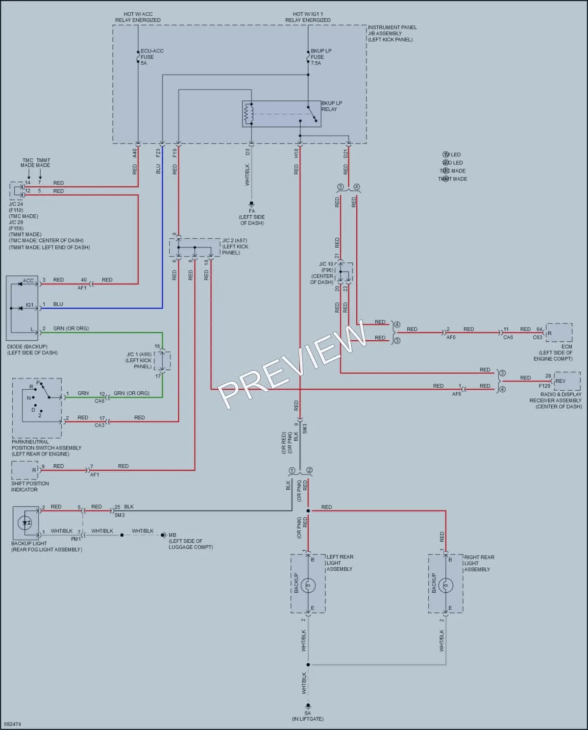 2020 Toyota CHR Exterior Lights wiring diagram preview