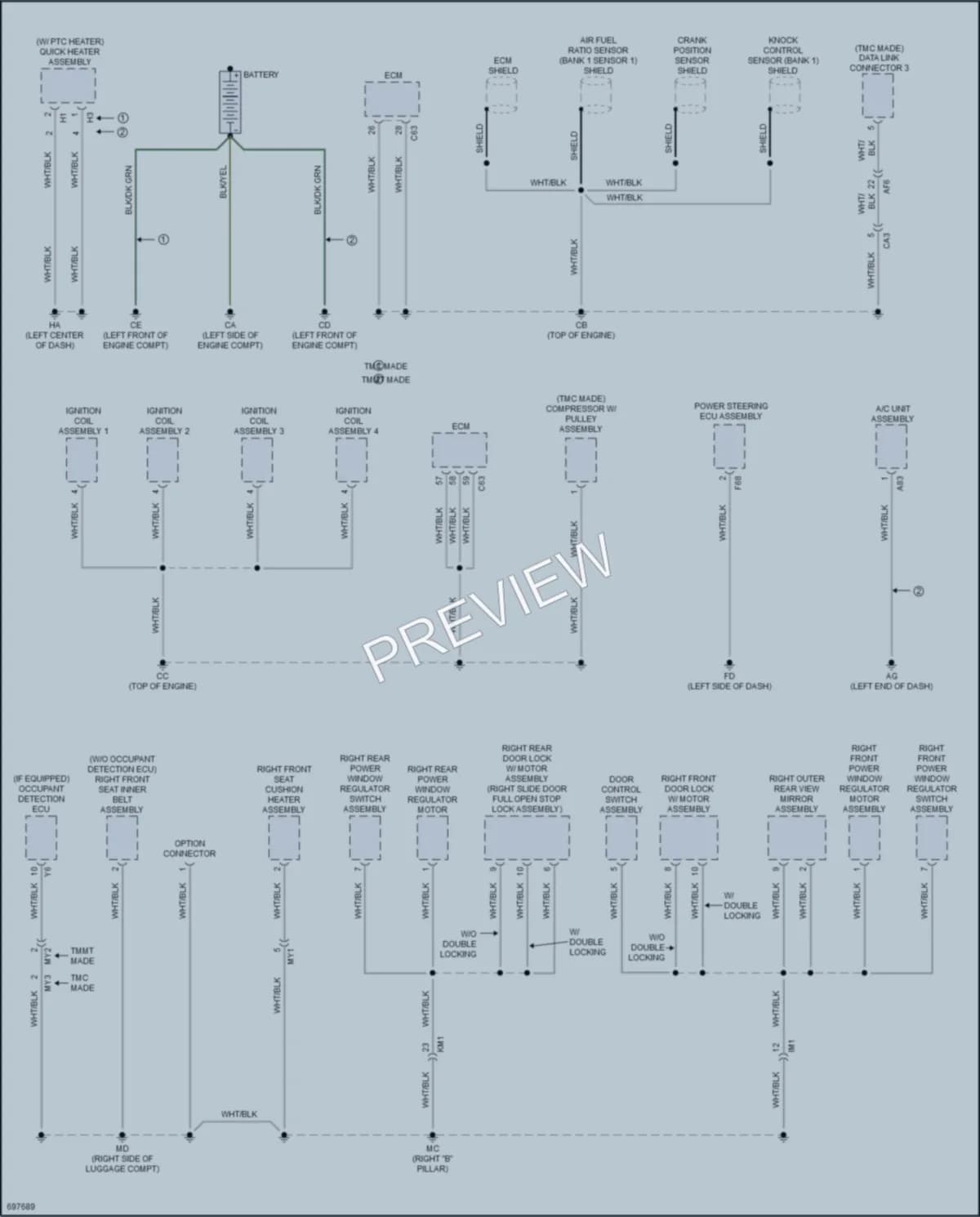 2020 Toyota CHR Ground Distribution wiring diagram preview