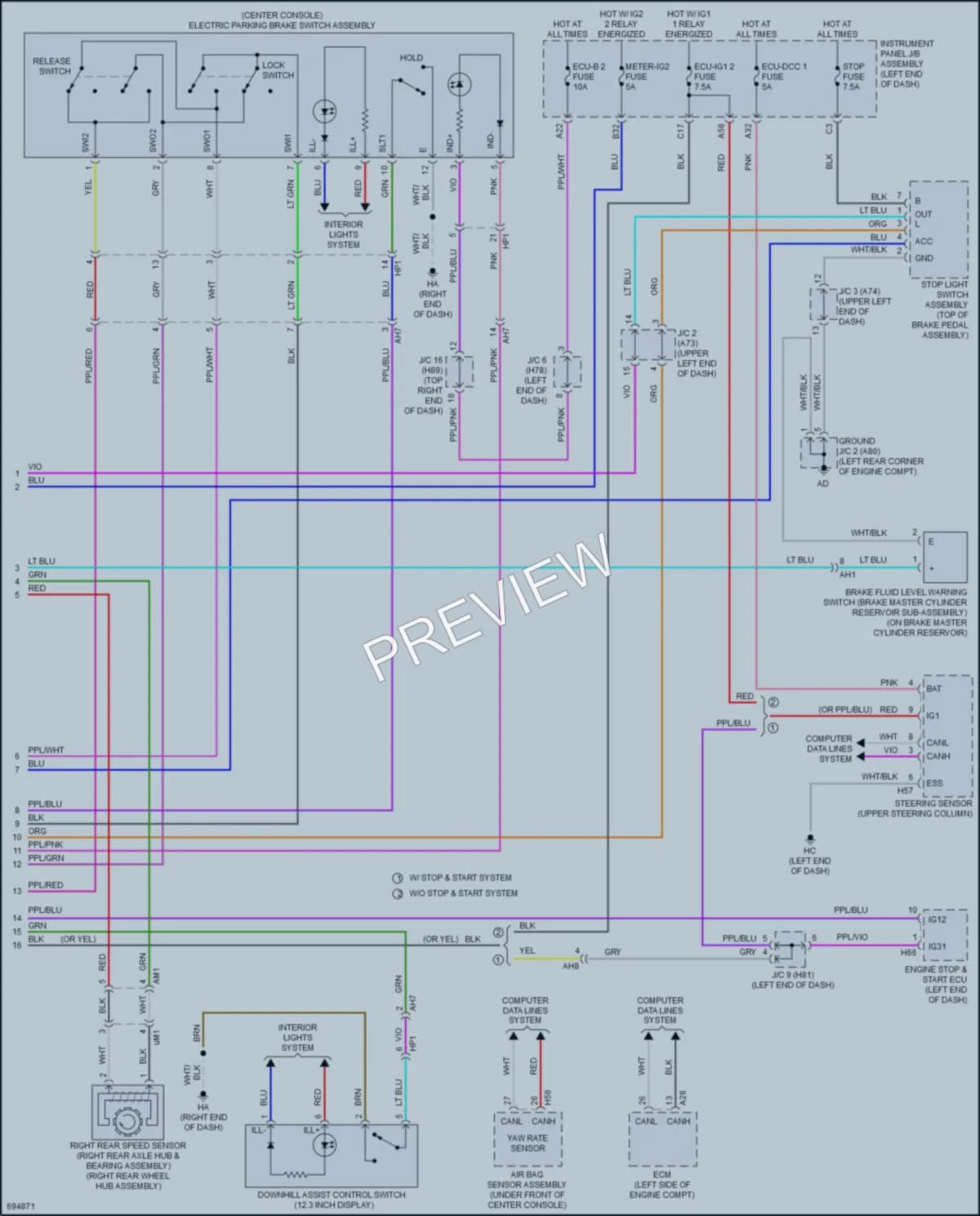 2020 Toyota Highlander Anti Lock Brakes wiring diagram preview