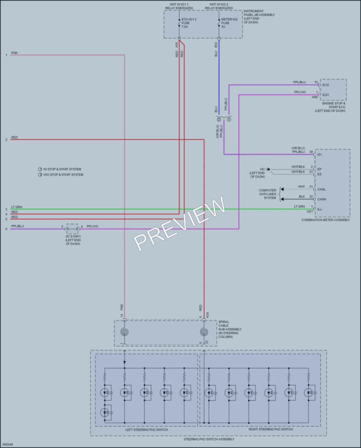 2020 Toyota Highlander Interior Lights wiring diagram preview