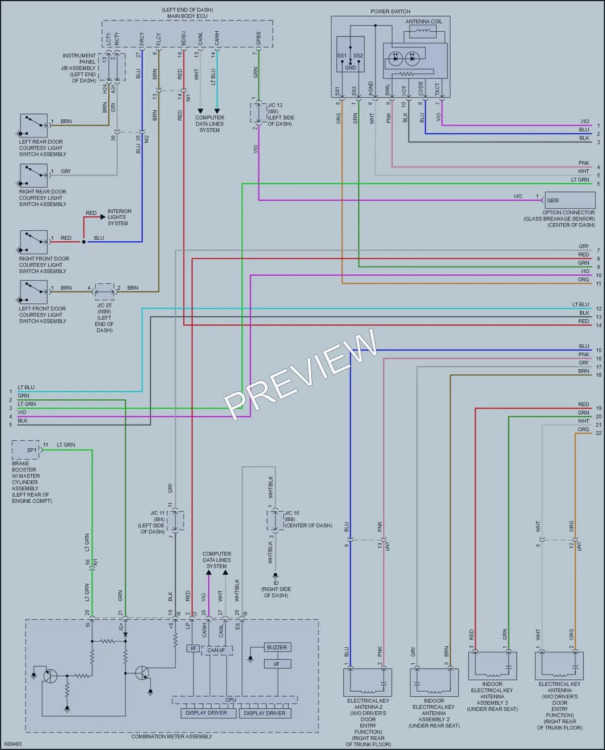 2020 Toyota PriusPrime Anti Theft wiring diagram preview
