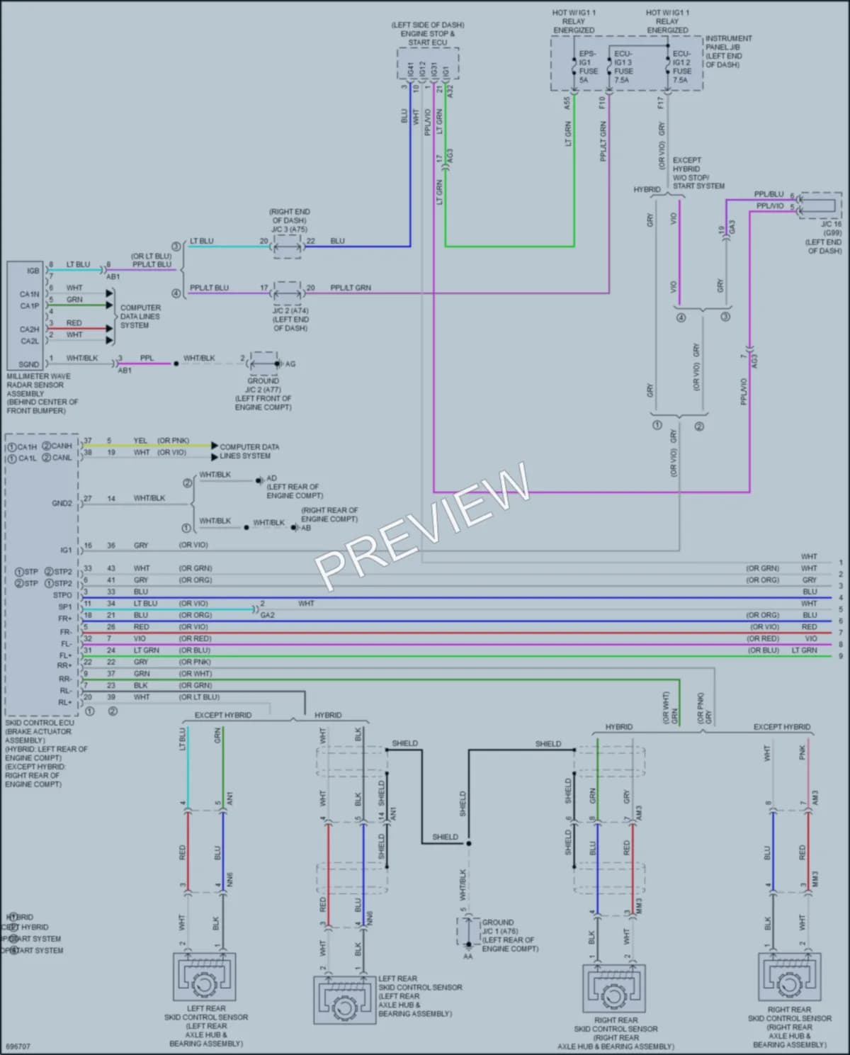 2020 Toyota RAV4 Cruise Control wiring diagram preview